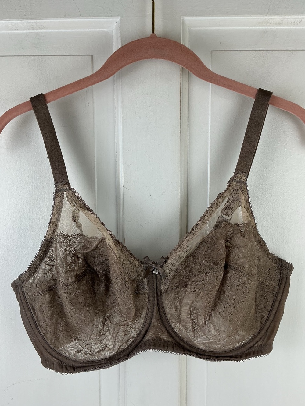 Wacoal Lace Underwire Bra in Taupe Style 855186 Size 38DD